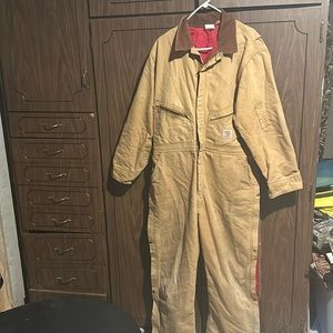 Men’s Carhartt insulated bibs with zipper